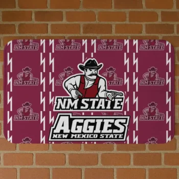 New Mexico State Aggies Bolt Row Crimson Doormat