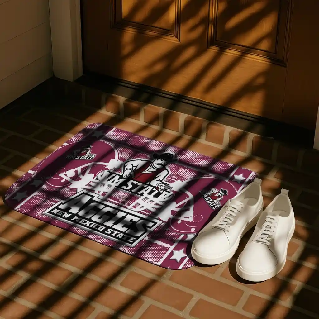 new-mexico-state-aggies-helmet-illustration-crimson-doormat-trendy.webp