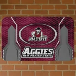 new-mexico-state-aggies-hexagon-oval-crimson-doormat-best-selling.webp
