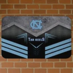 North Carolina Tar Heels Chevron Points Light Blue Black Doormat