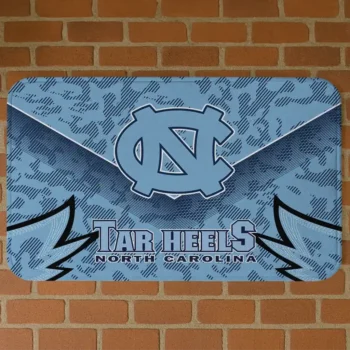 North Carolina Tar Heels Layered Lines Light Blue Doormat