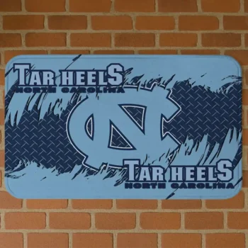 North Carolina Tar Heels Plate Rip Light Blue Doormat