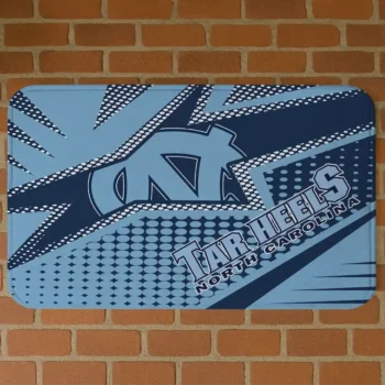 North Carolina Tar Heels Sharp Flash Light Blue Doormat