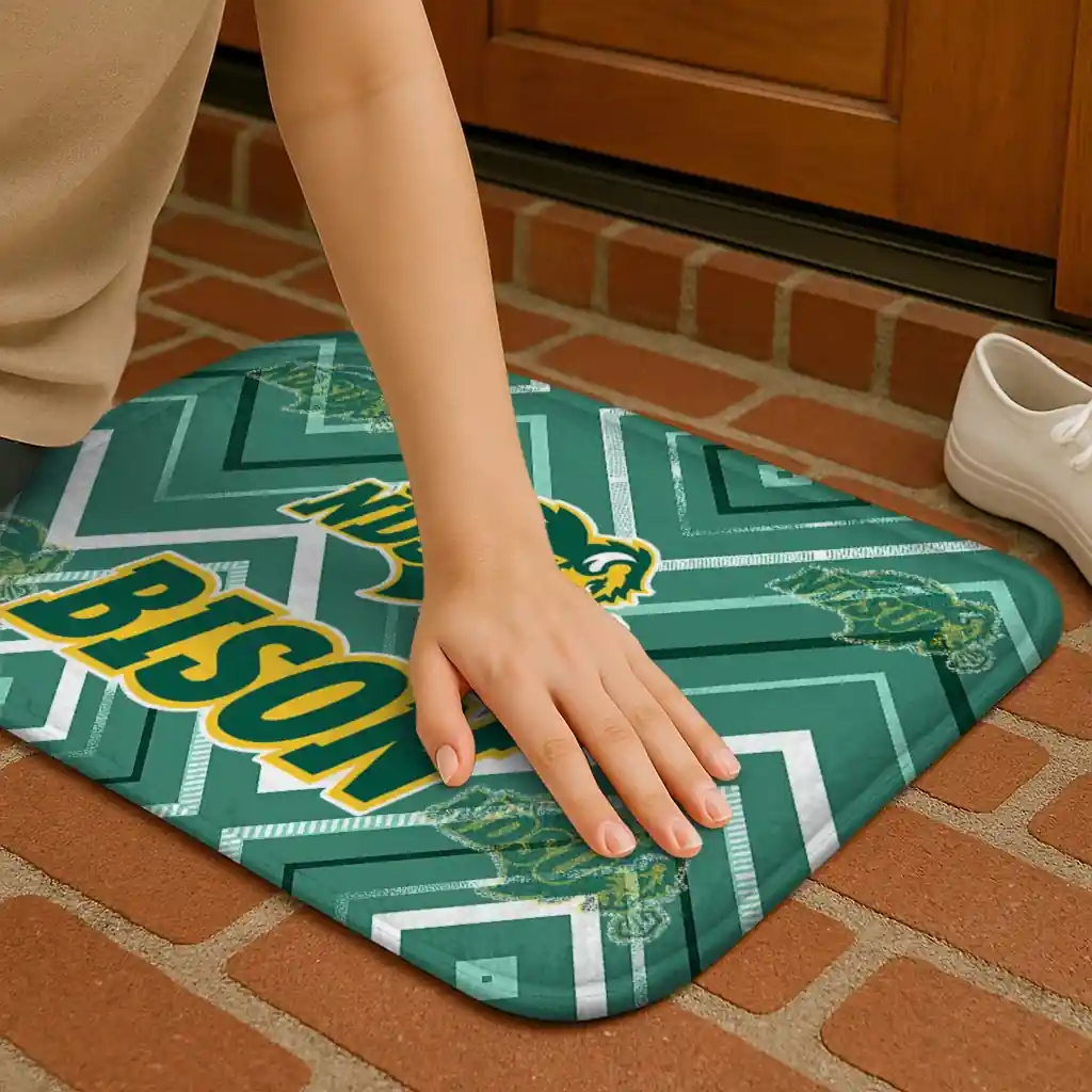 north-dakota-state-bison-chevron-geometrics-green-doormat-premium-grade.webp