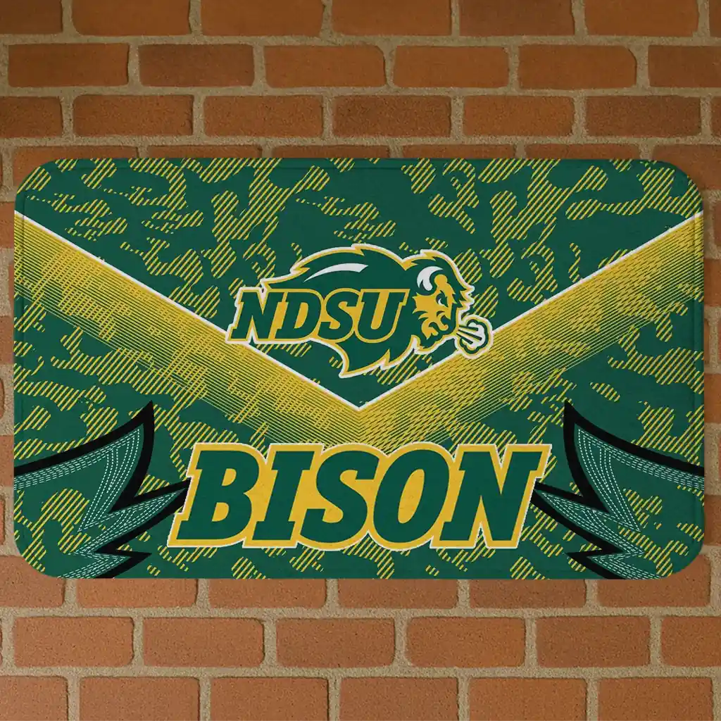 north-dakota-state-bison-layered-lines-green-doormat-best-selling.webp north dakota state bison layered lines green doormat best selling