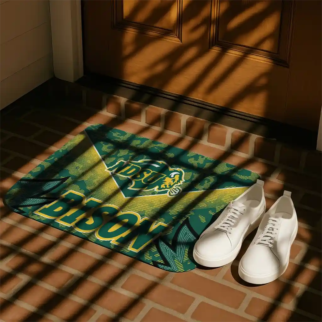 north-dakota-state-bison-layered-lines-green-doormat-trendy.webp
