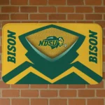 north-dakota-state-bison-ninja-mesh-green-doormat-best-selling.webp