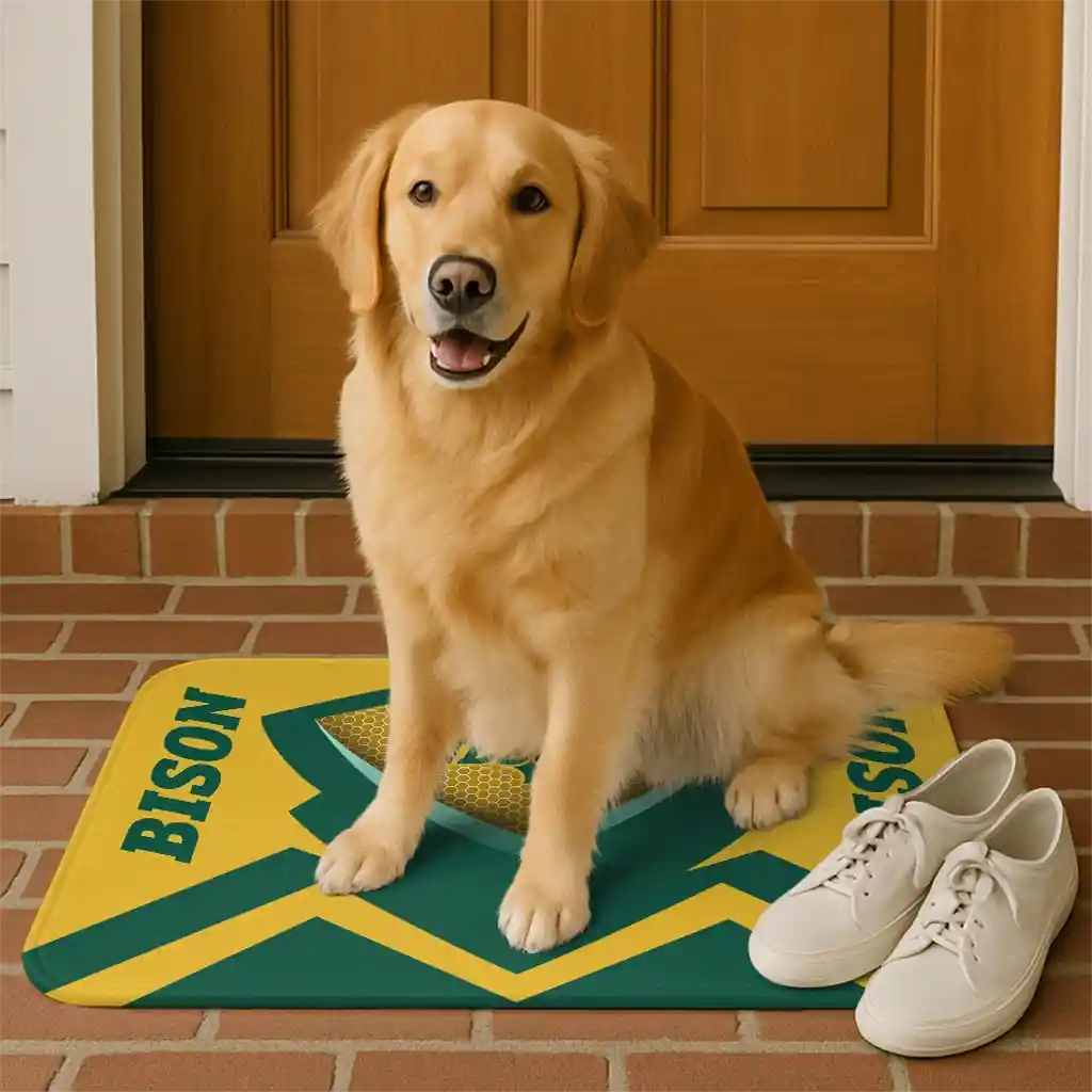 north-dakota-state-bison-ninja-mesh-green-doormat-high-quality.webp