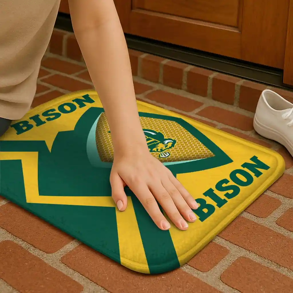 north-dakota-state-bison-ninja-mesh-green-doormat-premium-grade.webp