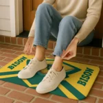 north-dakota-state-bison-ninja-mesh-green-doormat-best-selling.webp