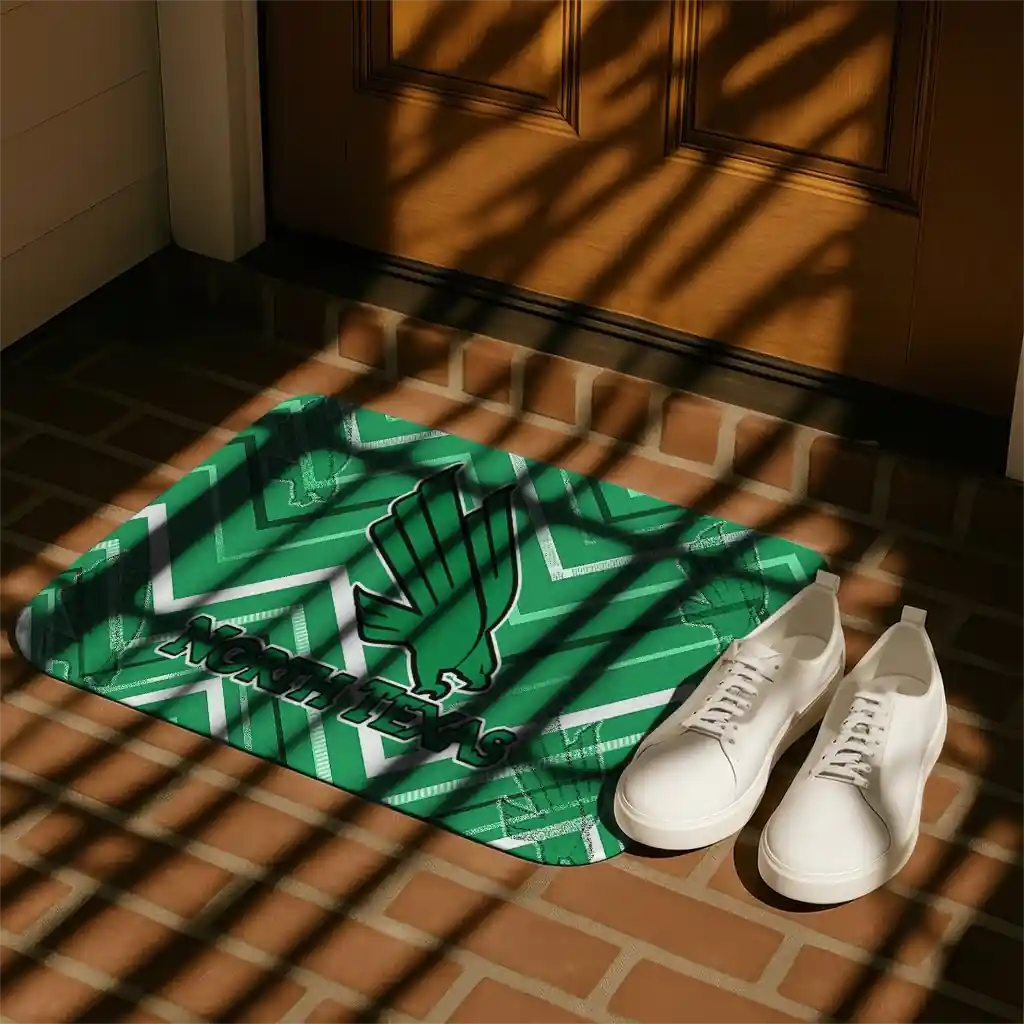 north-texas-mean-green-chevron-geometrics-green-doormat-trendy.webp