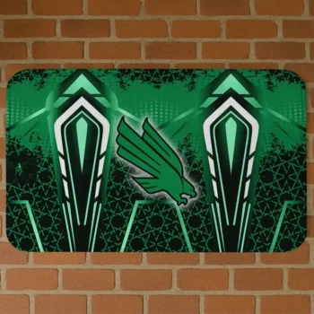North Texas Mean Green Graphic Stripes Green Doormat