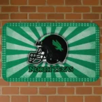 North Texas Mean Green Helmet Centerpiece Green Doormat