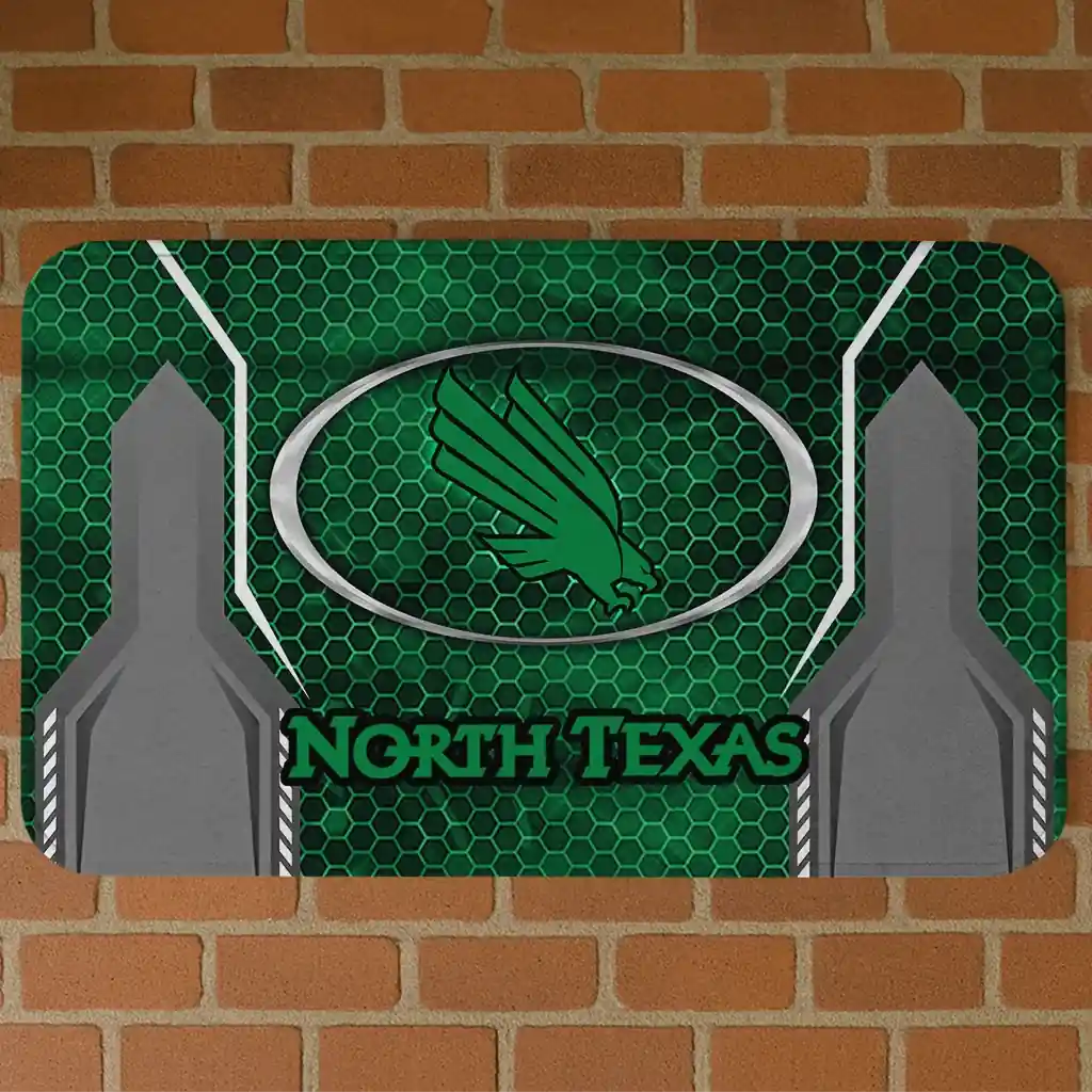 north-texas-mean-green-hexagon-oval-green-doormat-best-selling.webp north texas mean green hexagon oval green doormat best selling