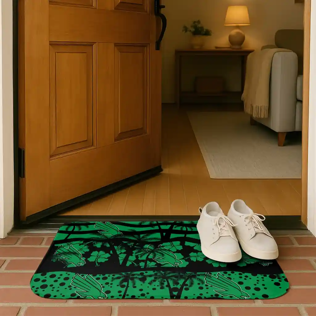 north-texas-mean-green-palm-silhouette-green-black-doormat-fashion-forward.webp