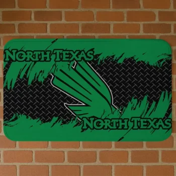North Texas Mean Green Plate Rip Green Doormat