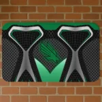 North Texas Mean Green Torso Pattern Doormat