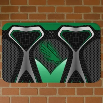 North Texas Mean Green Torso Pattern Doormat