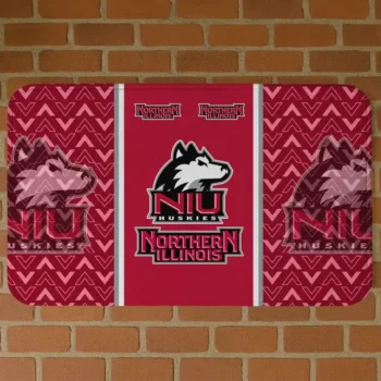 Northern Illinois Huskies Chevron Stack Red Doormat