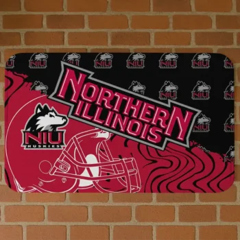 Northern Illinois Huskies Football Pride Red Doormat