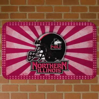 Northern Illinois Huskies Helmet Centerpiece Red Doormat