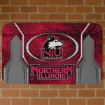 Northern Illinois Huskies Hexagon Oval Red Doormat