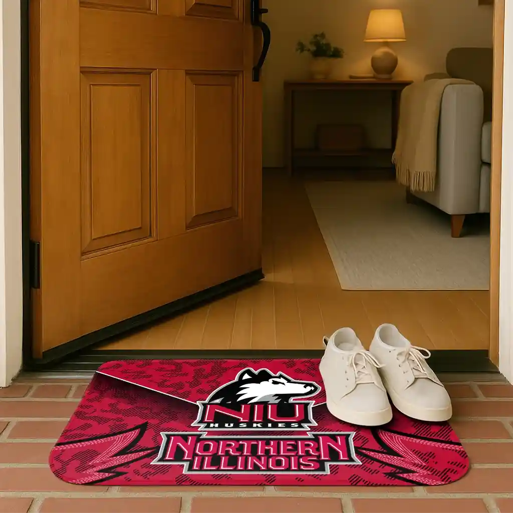 northern-illinois-huskies-layered-lines-red-doormat-fashion-forward.webp