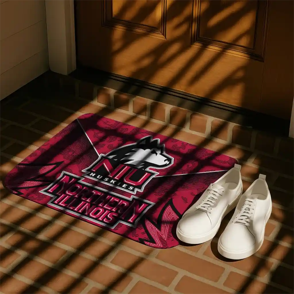 northern-illinois-huskies-layered-lines-red-doormat-trendy.webp