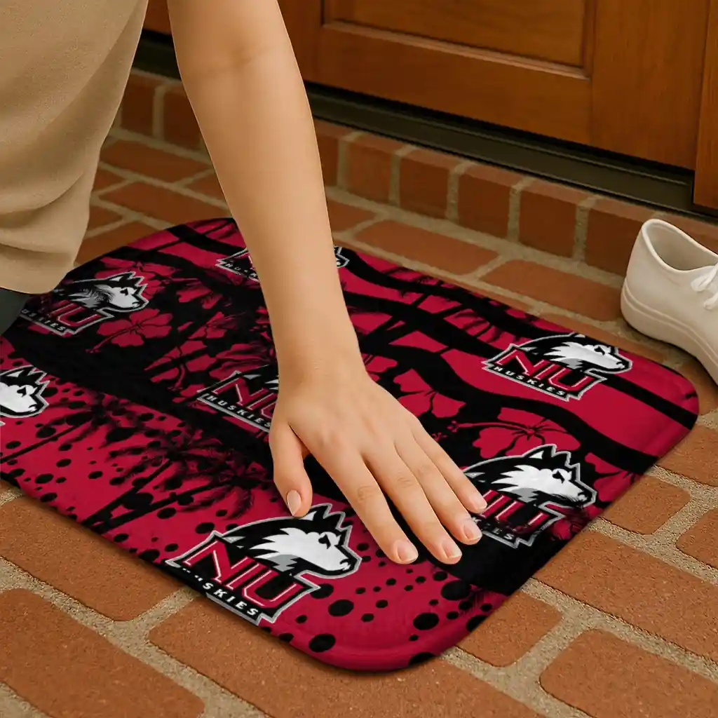 northern-illinois-huskies-palm-silhouette-red-black-doormat-premium-grade.webp