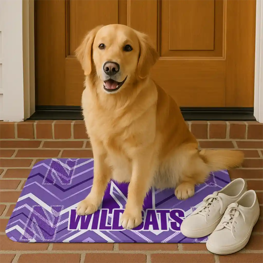 northwestern-wildcats-chevron-geometrics-purple-doormat-high-quality.webp