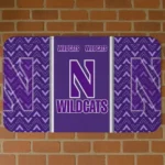 northwestern-wildcats-chevron-stack-purple-doormat-best-selling.webp