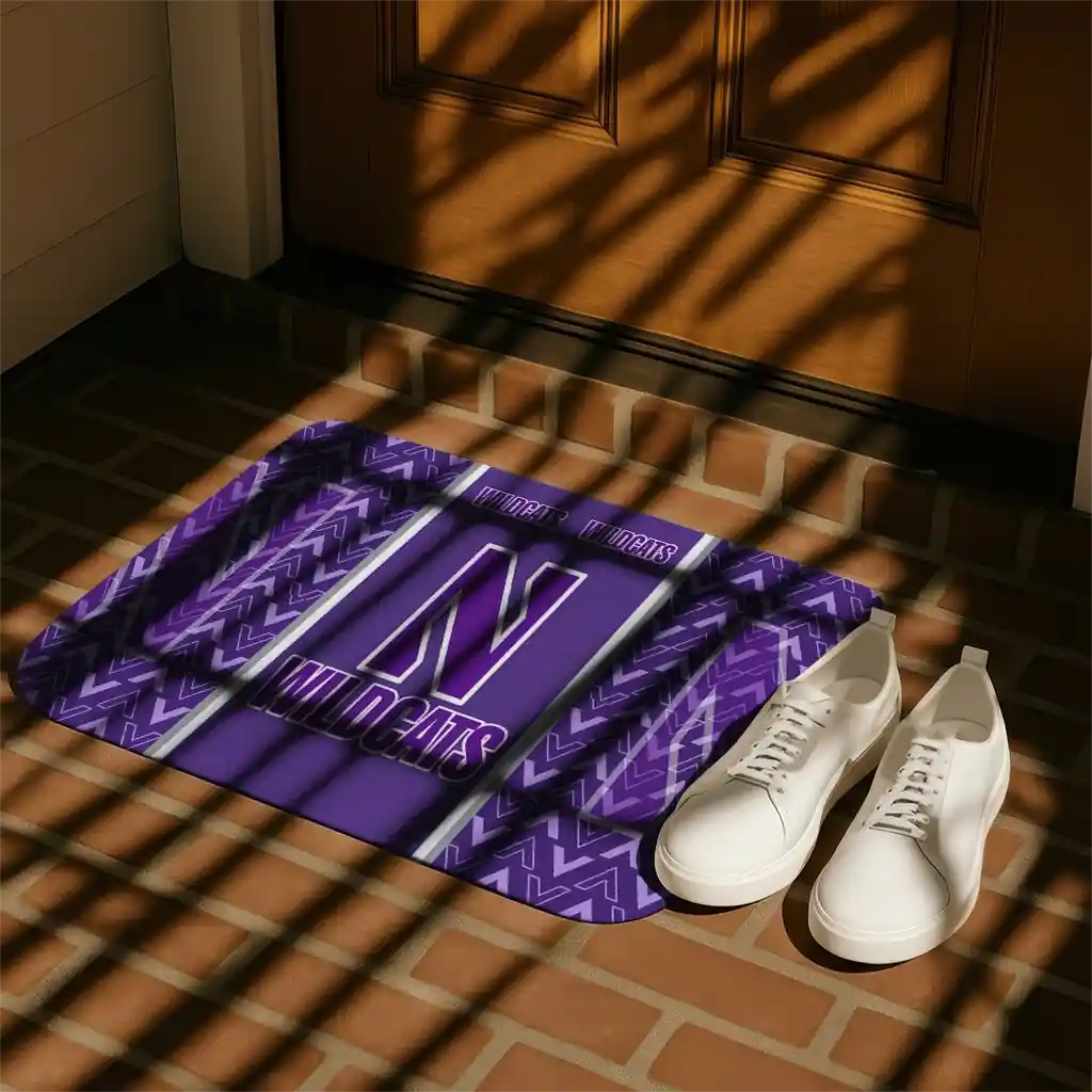northwestern-wildcats-chevron-stack-purple-doormat-trendy.webp