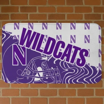 Northwestern Wildcats Football Pride Purple Doormat
