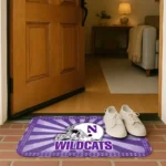 northwestern-wildcats-helmet-centerpiece-purple-doormat-best-selling.webp