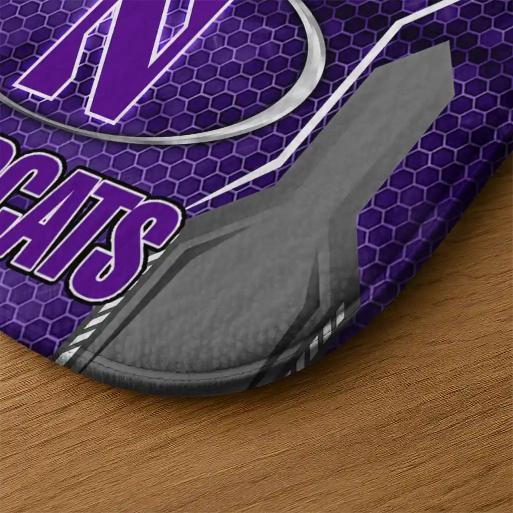 northwestern-wildcats-hexagon-oval-purple-doormat-latest-model.webp