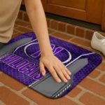 northwestern-wildcats-hexagon-oval-purple-doormat-best-selling.webp