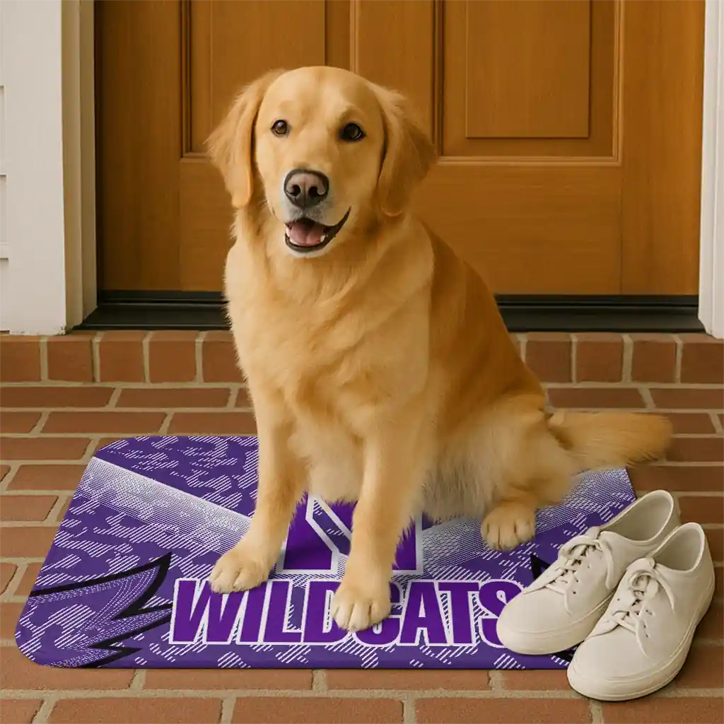northwestern-wildcats-layered-lines-purple-doormat-high-quality.webp