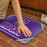 northwestern-wildcats-silver-halftone-purple-doormat-best-selling.webp