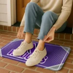 northwestern-wildcats-silver-halftone-purple-doormat-best-selling.webp