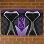 Northwestern Wildcats Torso Pattern Doormat