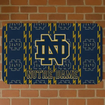 Notre Dame Fighting Irish Bolt Row Navy Doormat