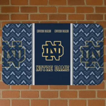 Notre Dame Fighting Irish Chevron Stack Navy Doormat