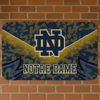 Notre Dame Fighting Irish Layered Lines Navy Doormat