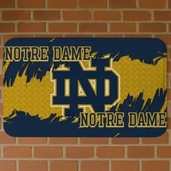 Notre Dame Fighting Irish Plate Rip Navy Doormat
