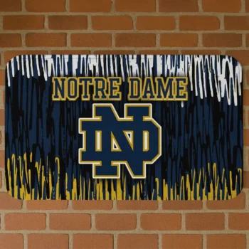 Notre Dame Fighting Irish Vertical Flow Navy Doormat