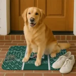 ohio-bobcats-chevron-stack-green-doormat-best-selling.webp