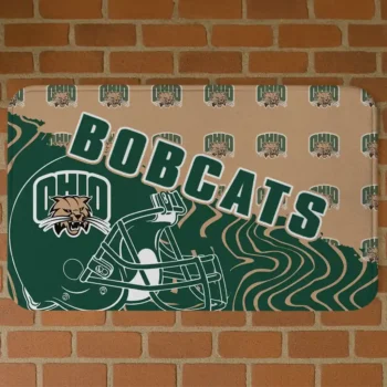 Ohio Bobcats Football Pride Green Doormat