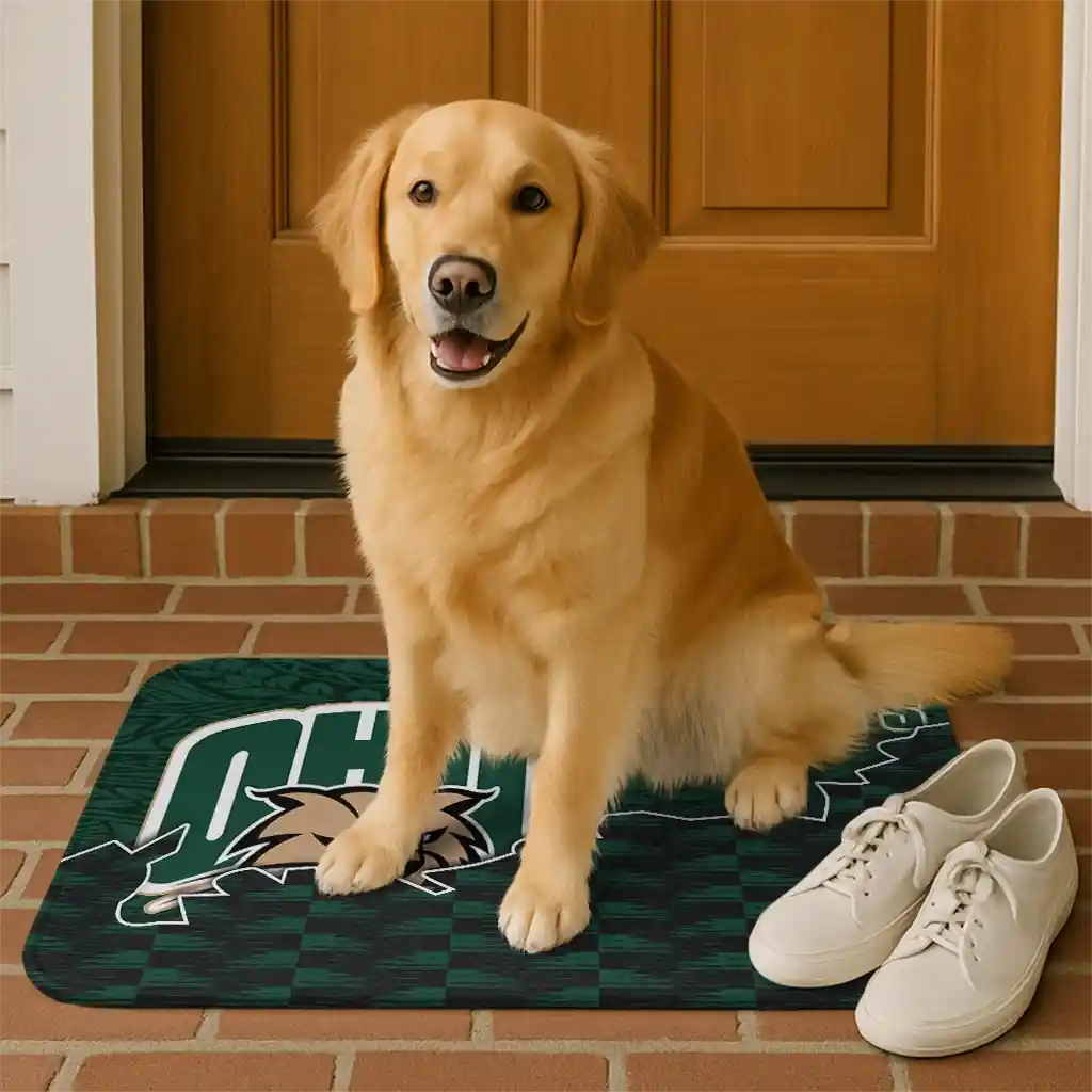 ohio-bobcats-tribal-detailing-green-black-doormat-high-quality.webp