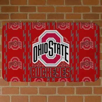 Ohio State Buckeyes Bolt Row Scarlet Doormat