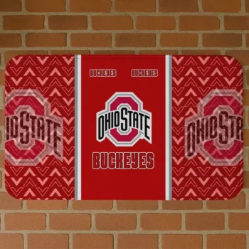 Ohio State Buckeyes Chevron Stack Scarlet Doormat